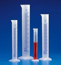 Kartell&trade;&nbsp;Translucent Polypropylene Tall Form Measuring Cylinders with Blue Graduations Capacity: 2000mL 