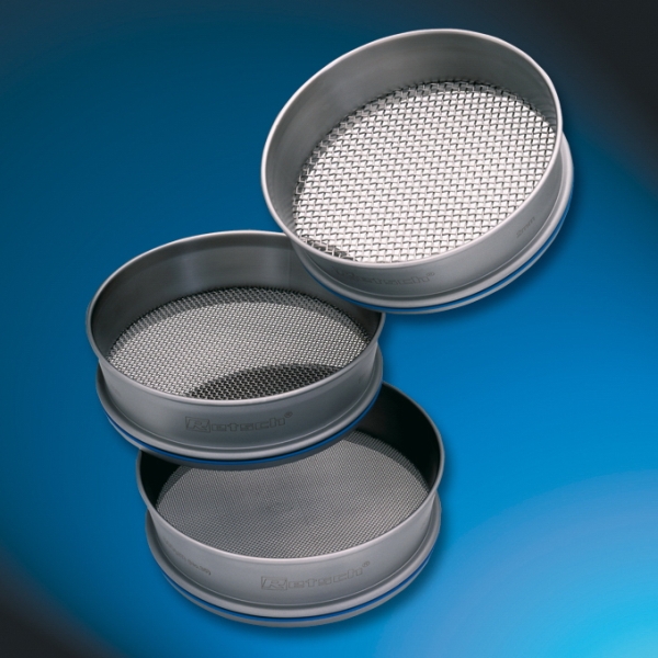 RETSCH&nbsp;Stainless-Steel Test Sieves, 100mm Dia., in Micrometer Pore Sizes with ISO 3310/1 Pore Size: 53um RETSCH&nbsp;Stainless-Steel Test Sieves, 100mm Dia., in Micrometer Pore Sizes with ISO 3310/1