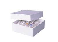 Fisherbrand&trade;&nbsp;Cardboard Cryoboxes, 136mm Color: White; Dimensions (L x W x H): 136 x 136 x 75mm 