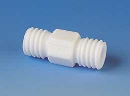 Bohlender&trade;&nbsp;BOLA&trade; PTFE Straight Tube Fitting With GL Thread Thread Size: GL 45 Bohlender&trade;&nbsp;BOLA&trade; PTFE Straight Tube Fitting With GL Thread
