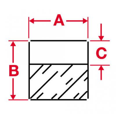 Brady&trade;&nbsp;Polyester-Etiketten für Thermotransferdrucker Form: Rechteckig; Abmessungen: 48.26 H x 15.24 B (mm); Farbe: Weiß/Transparent; Oberfläche: Matt Produkte