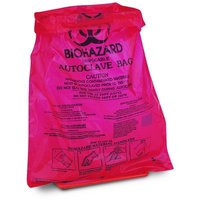 Bel-Art&trade; Scienceware&trade;&nbsp;HDPE Biohazard Bags Height: 280mm; Thickness: 38&mu;m; Width: 220mm 