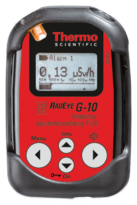 Thermo Scientific&trade;&nbsp;RadEye&trade; G Series Personal Dose Rate Meters RadEye G-10 with red label Thermo Scientific&trade;&nbsp;RadEye&trade; G Series Personal Dose Rate Meters