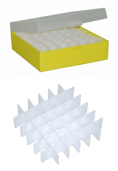 Ratiolab&trade;&nbsp;Polypropylene Cryo Boxes Height: 75mm; Color: Natural; For Use With: Safe Transport Ratiolab&trade;&nbsp;Polypropylene Cryo Boxes