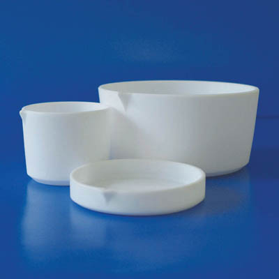 Fisherbrand&trade;&nbsp;PTFE Tall-Form Evaporating Dish with Spout Capacity: 150mL Products