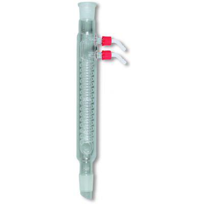 DWK Life Sciences&nbsp;DURAN&trade; Dimroth Condenser, with 2 standard ground joints, and 2 screw-on plastic hose connections NS 24/29, 250 mm DWK Life Sciences&nbsp;DURAN&trade; Dimroth Condenser, with 2 standard ground joints, and 2 screw-on plastic hose connections