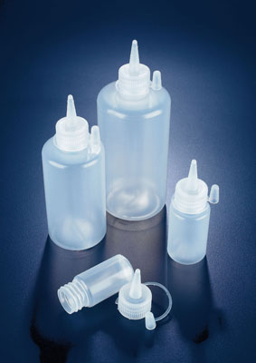 Azlon&trade; runde LDPE-Flaschen mit Tropfverschluss Capacity: 500mL; Dimmensions: 73 dia. x 194mmH Produkte
