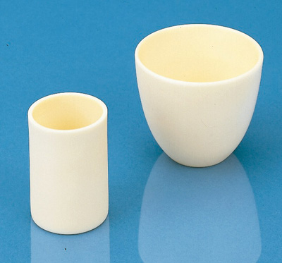 Haldenwanger&trade;&nbsp;Aluminum Ceramic Cylindrical Flat Bottom Crucibles Capacity: 110mL Haldenwanger&trade;&nbsp;Aluminum Ceramic Cylindrical Flat Bottom Crucibles