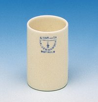 Haldenwanger&trade;&nbsp;Crisol de perfil cilíndrico de cerámica de aluminio Capacidad: 15mL 
