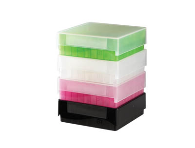 Fisherbrand&trade;&nbsp;Polypropylene Cryogenic Storage Box Holds: 81; Color: Green Fisherbrand&trade;&nbsp;Polypropylene Cryogenic Storage Box