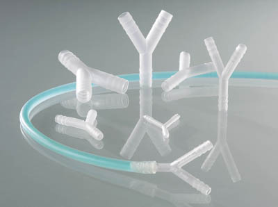 Buerkle&trade;&nbsp;Polypropylene Cylindrical Y Connectors For Diameter: 11 to 13mm Buerkle&trade;&nbsp;Polypropylene Cylindrical Y Connectors