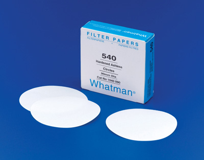 Cytiva&nbsp;Whatman&trade; Quantitative Filter Paper: Grade 540 Circles Diameter: 150mm Cytiva&nbsp;Whatman&trade; Quantitative Filter Paper: Grade 540 Circles