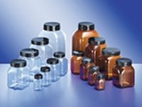 Kautex&trade;&nbsp;Weithalsbehälter aus Polyvinylchlorid Capacity: 1000mL; Color: Brown; Height: 143mm 