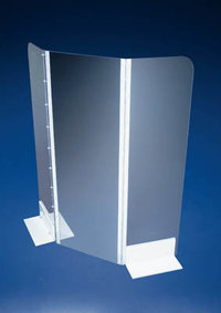 Protección de seguridad articulada de policarbonato Azlon&trade; 610 x 750 mm (Pr. x An.) 