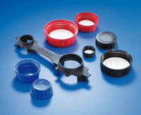 Kautex&trade;&nbsp;Black Polypropylene Screw Closures Diameter Outer: 45 mm; For Use With: 250/350 mL Bottle 