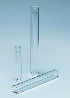 Pyrex&trade; Borosilicate Glass Medium Wall Rimless Test Tubes Capacity: 4mL Products