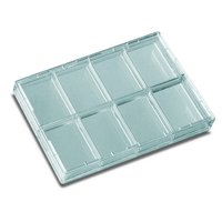 Thermo Scientific&trade;&nbsp;8 Well Rectangular Plate, TC Surface, Pack of 10 8 rectangular wells, Culture Area 10.5cm2/well, 100/Cs 