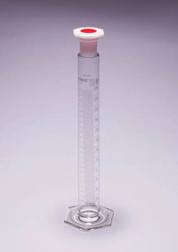 Pyrex&trade; Glass Cylinder with Polyethylene Stopper Capacity: 50mL; Graduations: 1mL 