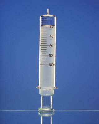 Poulten Graf&trade;&nbsp;Autoclavable Glass Syringe Capacity: 1mL Poulten Graf&trade;&nbsp;Autoclavable Glass Syringe
