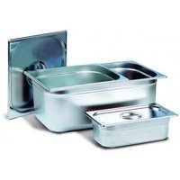 Blanco&trade;&nbsp;Gastronorm Stainless Steel Containers Size: 2/1, Dimensions (LxWxD): 650 x 530 x 100mm, Capacity: 28.9L 
