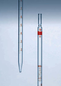 MBL&trade; Graduated Class AS Type 2 Glass Pipets Capacity: 2mL 