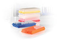 Fisherbrand&trade;&nbsp;Gradillas para tubos de PCR de polipropileno Azul; Longitud: 246 mm 