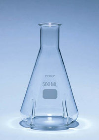 Pyrex&trade;&nbsp;Matraccio di Erlenmeyer in vetro borosilicato con frangiflutti Pyrex&trade; Capacity: 1000mL 