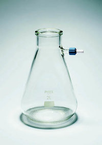 Matraz de filtración al vacío de vidrio de borosilicato Pyrex&trade; con conector de rosca Capacidad: 1000 ml; Conector: 24/29 