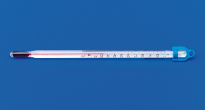 Termómetro de inmersión total para uso general, con mercurio  rojo y fondo de vidrio blanco, 1 : Industrial y Científico