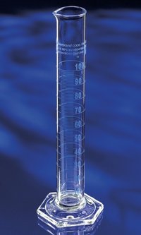 Fisherbrand&trade;&nbsp;Graduierter Messzylinder aus Borosilikatglas, Klasse A Fassungsvermögen: 10 ml; Unterteilungen: 0.2mL 