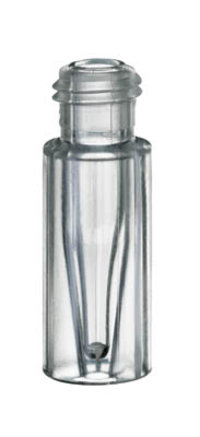 Fisherbrand&trade;&nbsp;9 mm Short Thread TPX Vial with Integrated Glass Micro-Insert, Silanized Transparent, silanisiert 