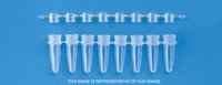 Strips of 8 Thermo-Tubes & Domed Caps (Blue) 10packs of 12  