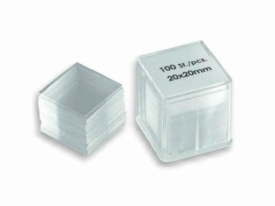 Rogo Sampaic&trade;&nbsp;Glass Coverslips Dimensions: 20 x 20mm; Quantity: 200PK; Shape: Square Rogo Sampaic&trade;&nbsp;Glass Coverslips