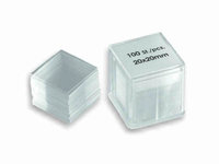 Rogo Sampaic&trade;&nbsp;Lamelles en verre Taille : 24 x 24 mm ; forme : Rectangulaire et carré ; quantité : 100/boîte 