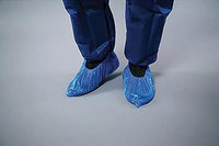 Mutexil&trade;&nbsp;Cubrezapatos protector de CPE Azul; XL 