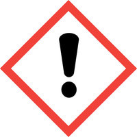 Hazard Warning Label 'Irritant' Self-Adhesive GHS and CLP Compliant 20x20mm  