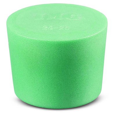 Cole-Parmer&trade;&nbsp;Tapón de silicona Tamaño estándar 0, verde Cole-Parmer&trade;&nbsp;Tapón de silicona