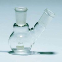Quickfit&trade; Two-Neck Round-Bottom Glass Flask Capacity: 50mL; Socket: 14/23 (Centre), 14/23 (side) 