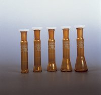 Poulten Graf&trade;&nbsp;Class A Borosilicate Glass Trapezoidal Volumetric Flask Capacity: 5mL; Color: Clear; Tolerance: &plusmn;0.025mL; Bottom Shape: Trapezoidal 