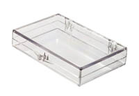 Azpack&trade;&nbsp;Polystyrene Storage Boxes Ball-hinged lid; Interior Dimensions: 57D x 16mmH 