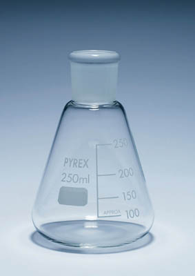 Pyrex™ Borosilicate Glass Erlenmeyer Flask with Quickfit Ground