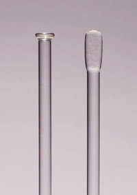 MBL&trade; Double Ended Borosilicate Glass Stirring Rod Paddle and Button Ends; Length: 300mm 