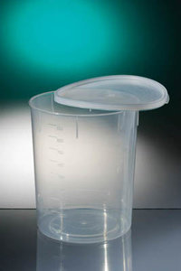 Gosselin&trade;&nbsp;Conical Containers Natural; Without cap; Graduated; Capacity: 1000mL 