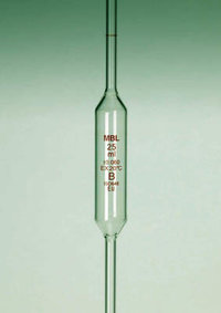 MBL&trade; Glaspipetten mit einer Markierung, Klasse B Kapazität:100 ml 