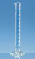 BRAND&trade;&nbsp;Éprouvette de mesure de forme haute en verre borosilicaté de classe A Blaubrand&trade; Capacité : 10 ml 