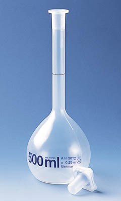 BRAND&trade;&nbsp;PMP Class A Measuring Flask Capacity (Metric): 500 mL BRAND&trade;&nbsp;PMP Class A Measuring Flask