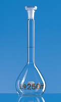 BRAND&trade;&nbsp;Blaubrand&trade; ETERNA&trade; Class A Volumetric Flasks Clear; Polypropylene Stopper; Error limit: &plusmn;0.06mL 