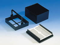 BRAND&trade;&nbsp;Cubeta de tinción para portaobjetos Para su uso con: Portaobjetos 