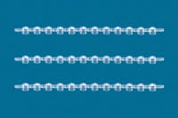 BRAND&trade;&nbsp;Bouchons PCR 12 barrettes Tube strip caps; Domed; 12 caps/strip; Blue 