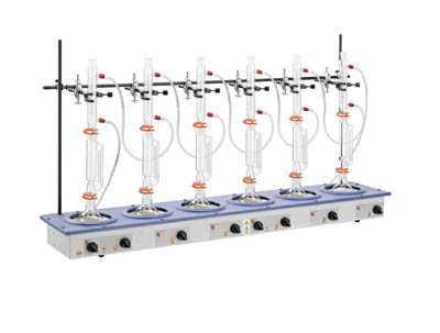 Electrothermal&trade;&nbsp;EMEA Series 6-Position Extraction Mantle With Stirring  Stirring Heating Mantles